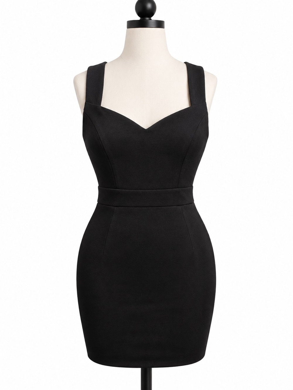 Windsor Women’s L Black Sweetheart Bodycon Mini Dress Stretch